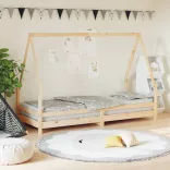 tömör fenyőfa gyerekágykeret 80 x 200 cm