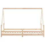 tömör fenyőfa gyerekágykeret 80 x 200 cm