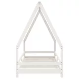 fehér tömör fenyőfa gyerekágykeret 90 x 200 cm