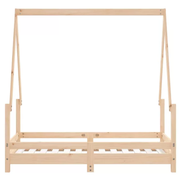 tömör fenyőfa gyerekágykeret 70 x 140 cm