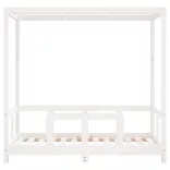 fehér tömör fenyőfa gyerekágykeret 70 x 140 cm