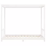 fehér tömör fenyőfa gyerekágykeret 80 x 160 cm