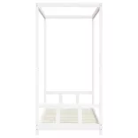 fehér tömör fenyőfa gyerekágykeret 90x190 cm