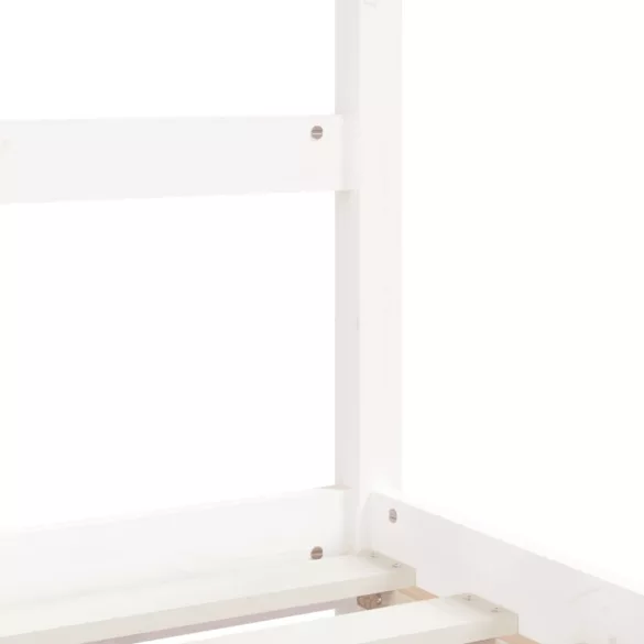 fehér tömör fenyőfa gyerekágykeret 90x190 cm