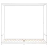 fehér tömör fenyőfa gyerekágykeret 80 x 200 cm