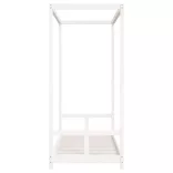 fehér tömör fenyőfa gyerekágykeret 80 x 200 cm