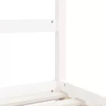 fehér tömör fenyőfa gyerekágykeret 80 x 200 cm