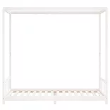 fehér tömör fenyőfa gyerekágykeret 90 x 200 cm