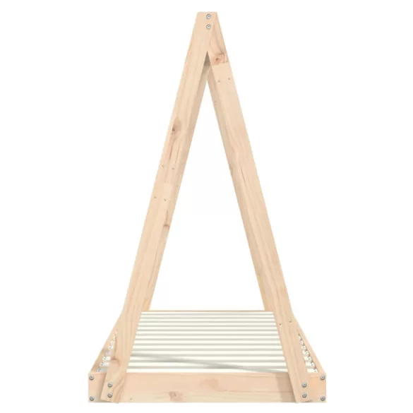 tömör fenyőfa gyerekágykeret 70 x 140 cm