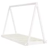 fehér tömör fenyőfa gyerekágykeret 80 x 200 cm