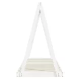 fehér tömör fenyőfa gyerekágykeret 80 x 200 cm