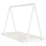 fehér tömör fenyőfa gyerekágykeret 90 x 200 cm