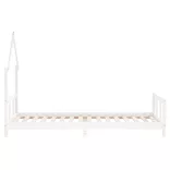 fehér tömör fenyőfa gyerekágykeret 90 x 200 cm