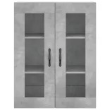 betonszürke szerelt fa fali szekrény 69,5 x 34 x 90 cm