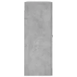 betonszürke szerelt fa fali szekrény 69,5 x 34 x 90 cm