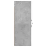 betonszürke szerelt fa fali szekrény 34,5x34x90 cm