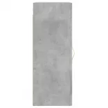 betonszürke szerelt fa fali szekrény 34,5x34x90 cm