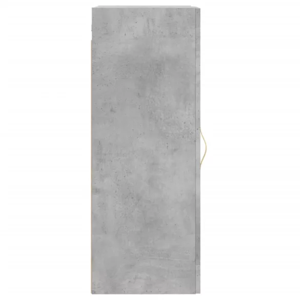 betonszürke szerelt fa fali szekrény 34,5x34x90 cm
