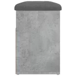 betonszürke szerelt fa cipőtároló pad 82 x 32 x 45,5 cm