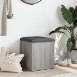 szürke sonoma színű szerelt fa tárolópad 42 x 42 x 45 cm