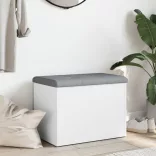 fehér, rétegelt fa tárolópad 62 x 42 x 45 cm