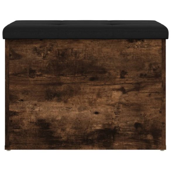 füstös tölgy színű szerelt fa tárolópad 62 x 42 x 45 cm