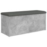 betonszürke szerelt fa tárolópad 102 x 42 x 45 cm