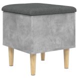 betonszürke szerelt fa tárolópad 42x42x46 cm