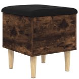 füstös tölgy színű szerelt fa tárolópad 42x42x46 cm