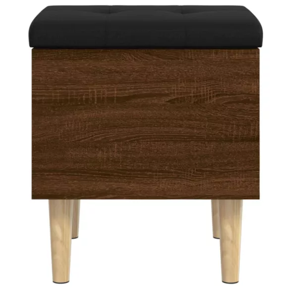 barna tölgy színű szerelt fa tárolópad 42x42x46 cm