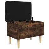 füstös tölgy színű szerelt fa tárolópad 62x42x46 cm