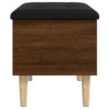 barna tölgy színű szerelt fa tárolópad 62x42x46 cm