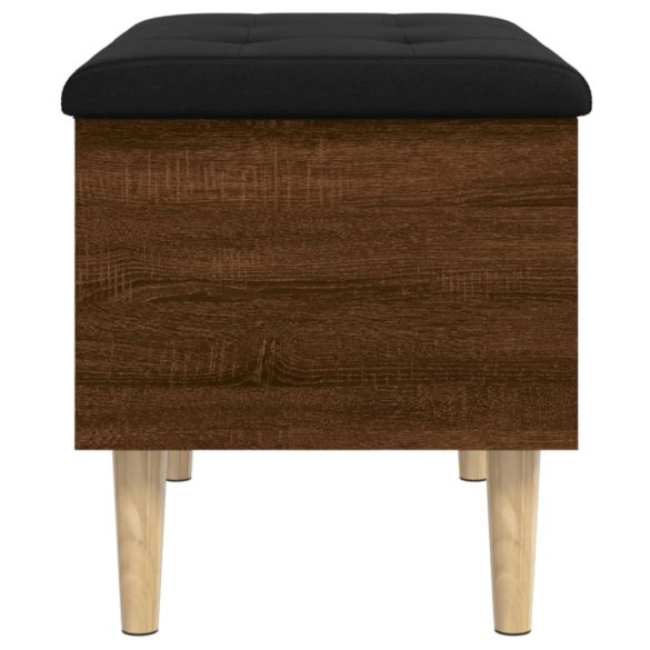 barna tölgy színű szerelt fa tárolópad 62x42x46 cm