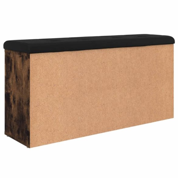 füstös tölgy színű szerelt fa cipőpad 102 x 32 x 50 cm