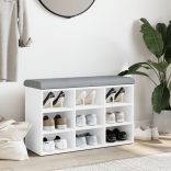 fehér cipőpad 82 x 32 x 50 cm rétegelt fából