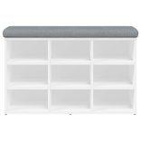 fehér cipőpad 82 x 32 x 50 cm rétegelt fából