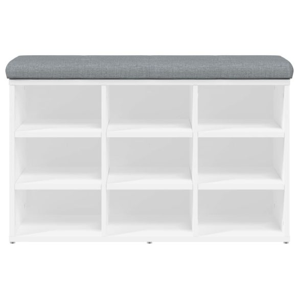 fehér cipőpad 82 x 32 x 50 cm rétegelt fából