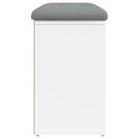 fehér cipőpad 82 x 32 x 50 cm rétegelt fából