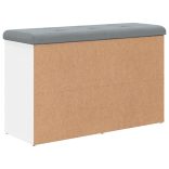 fehér cipőpad 82 x 32 x 50 cm rétegelt fából