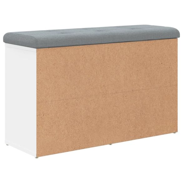 fehér cipőpad 82 x 32 x 50 cm rétegelt fából