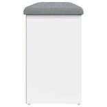 fehér cipőpad 102 x 32 x 50 cm rétegelt fából