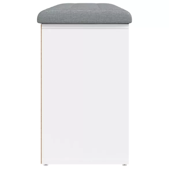 fehér cipőpad 102 x 32 x 50 cm rétegelt fából