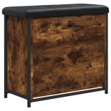 füstös tölgy színű cipőpad lehajtható fiókkal 62 x 32 x 56 cm