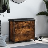 füstös tölgy színű cipőpad lehajtható fiókkal 62 x 32 x 56 cm