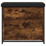 füstös tölgy színű cipőpad lehajtható fiókkal 62 x 32 x 56 cm