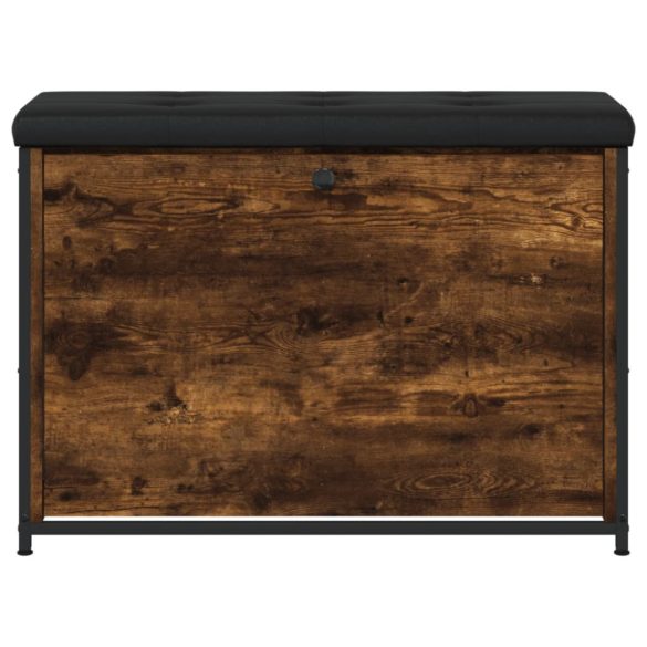 füstös tölgy színű cipőpad lehajtható fiókkal 82x32x56 cm