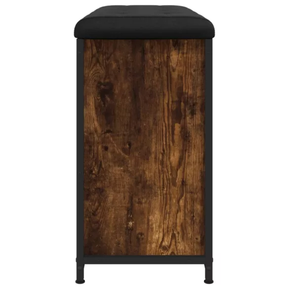 füstös tölgy színű cipőpad lehajtható fiókkal 82x32x56 cm