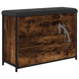 füstös tölgy színű cipőpad lehajtható fiókkal 82x32x56 cm