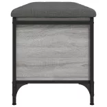 szürke sonoma színű szerelt fa tárolópad 102 x 42 x 45 cm