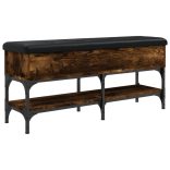 füstös tölgy színű szerelt fa cipőpad 102 x 32 x 45 cm